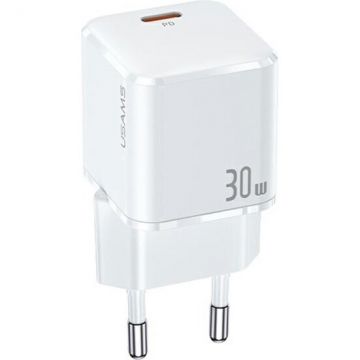 Incarcator CC148 Mini, 30W, 3A, 1xUSB-C, Alb