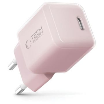 Incarcator NCM25, USB-C, PD 25W, Fast Network Charging, Roz
