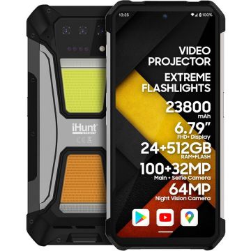 Telefon Mobil Tank 2 Pro 12GB RAM 512GB Bluetooth Negru