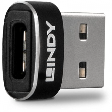 Adaptor USB 2.0 tip A - USB Type C Negru
