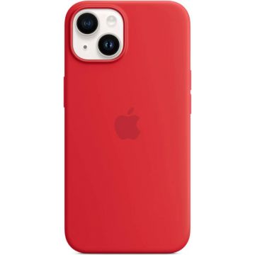 Apple Protectie pentru spate, material silicon, cu MagSafe pentru iPhone 14 Plus, culoarea Red