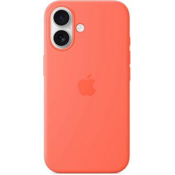Apple Protectie pentru spate, material silicon pentru iPhone 16 Plus - Tangerine (SEASONAL)