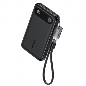 Baterie externa Anker Powercore, 10000 mAh, 2x USB-C, 1x USB-A, 22.5W, Black