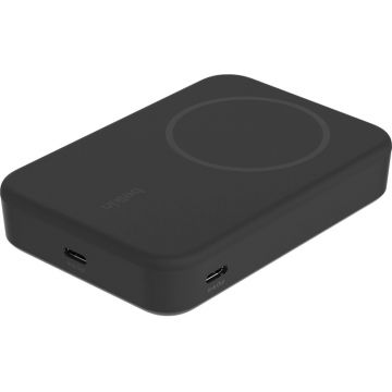 Baterie externa Belkin BoostCharge Pro 10000 mAh, Wireless Magnetic Black pentru iPhone 12/13/14/15/16