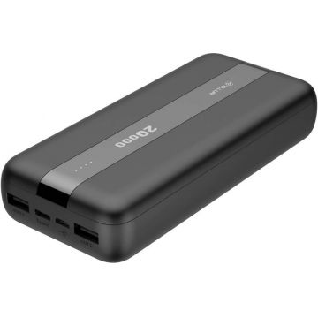 Baterie externa Tellur PBC203, 20000 mAh, 2x USB, 1x USB-C, Black