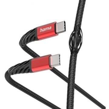 Cablu Date Extreme USB-C  1.5m  480Mbps Nylon Negru