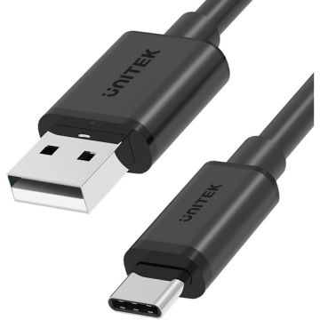 Cablu Date USB-A - USB-C 25cm Negru