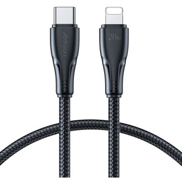 Cablu de date A11, USB-C/Lightning, 20W, 25cm, Negru