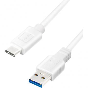 Cablu de date CU0177 USB 3.2 USB-A la USB-C 3m White