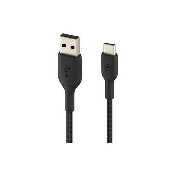 Cablu De Date\Incarcare USB-A to USB-C  Braided  2M Negru