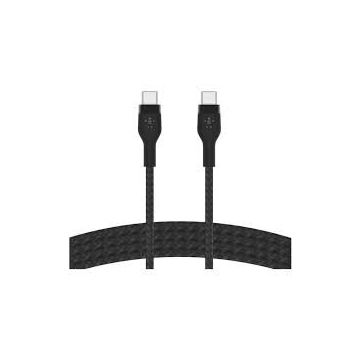Cablu De Date\Incarcare USB-C to USB-C 2.0 Braided   3M Negru