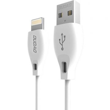 Cablu de date L4L, USB/Lightning, 2.1A, 2m, Alb