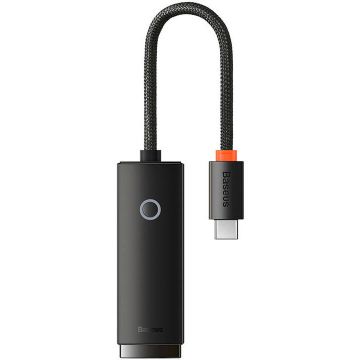 Cablu de date Lite Series, USB-C la RJ45, Viteza de pana la 1000 Mbps, Negru