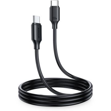 Cablu de date S-CC060A9, 2x USB Type-C, PD 60W, 1m, Negru