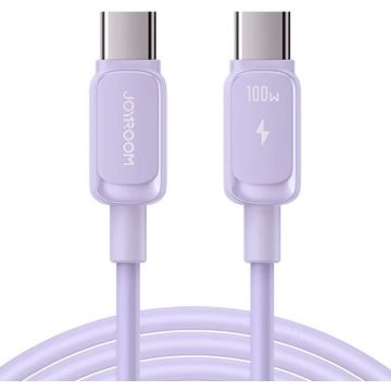 Cablu de date S-CC100A14, USB-C la USB-C, PD 100W, 480Mbps 1.2m, Mov