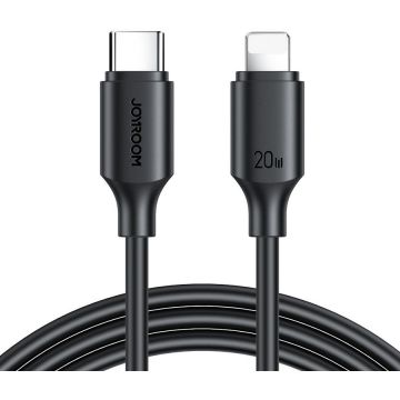 Cablu de date S-CL020A9, USB Type-C/Lightning, PD 20W, 1m, Negru