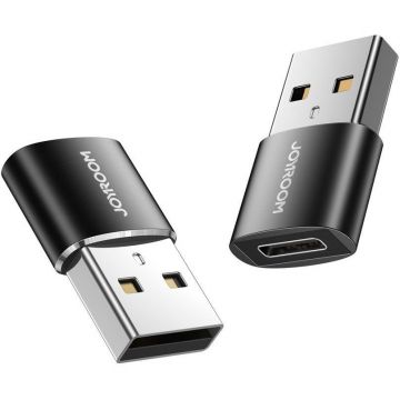 Cablu de date S-H152, USB-C mama - USB tata, Negru
