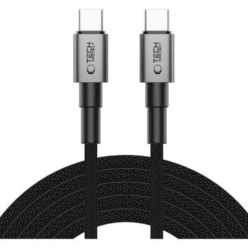 Cablu de date UltraBoost DNA, 2x USB-C, PD 100W, 5A, 3m, Gri