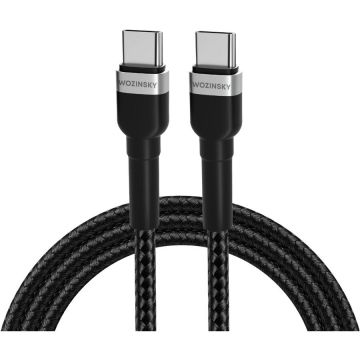 Cablu de date WNBCC1, 2x USB-C, 65W, 1m, Negru