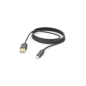 Cablu De Incarcare USB-A - Lightning 3 m Negru
