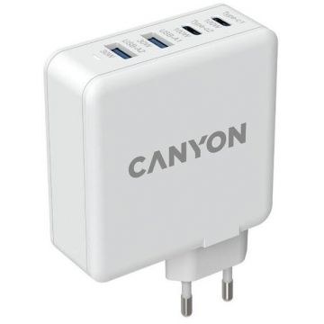 Canyon Incarcator retea Canyon H-100, 2 x USB Type-C, 2 x USB Type-A, Alb