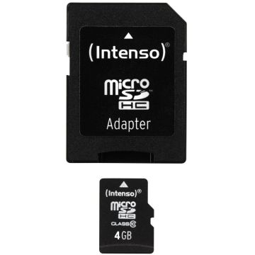 Card de Memorie 4GB Clasa 10 + Adaptor SD