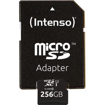 Card de memorie R45 Premium 256GB MicroSDXC Clasa 10 UHS-I U1 + Adaptor SD