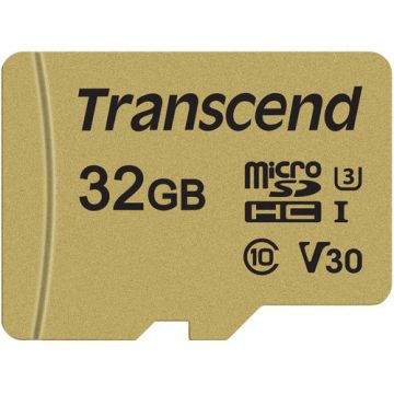 Card TS32GUSD500S microSDHC USD500S 32GB + Adaptor