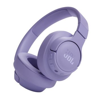 Casti JBL Tune 720BT Wireless Over-Ear, Violet , Bluetooth 5.3, JBL Pure Bass, Autonomie 76h, Multipoint, Microfon, Pliabile