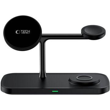 Incarcator A45 Magnetic, Compatibila MagSafe, Wireless Charge, 15W, Cablu USB-C 1m inclus, Negru