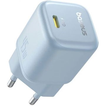Incarcator retea Baseus PicoGo GaN, 1x USB-C, Quick Charge 45 W, Blue