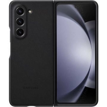Samsung Capac protectie spate Flap Eco-Leather Black pentru Galaxy Z Fold 5