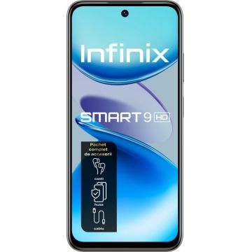 Smartphone INFINIX Smart 9 HD, 64GB, 4GB RAM, Dual SIM, 4G, Tri-Camera, Neo Titanium