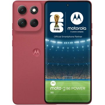 Smartphone Motorola g86 Power, 256GB, 12GB RAM, Dual SIM, 5G, Tri-Camera, PANTONE Chrysanthemum (pink)