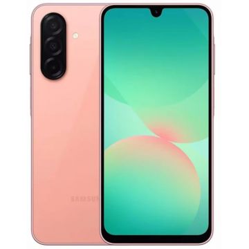 Smartphone Samsung Galaxy A26, 128GB, 6GB RAM, Dual SIM, 5G, 4-Camere, Peach Pink