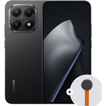 Smartphone Xiaomi 15T, 256GB, 12GB RAM, Dual SIM, 5G, 4-Camere, Black + Woven Strap Ring Stand