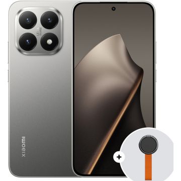 Smartphone Xiaomi 15T, 256GB, 12GB RAM, Dual SIM, 5G, 4-Camere, Gray + Woven Strap Ring Stand