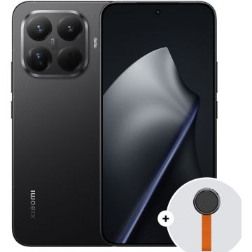 Smartphone Xiaomi 15T Pro, 512GB, 12GB RAM, Dual SIM, 5G, 4-Camere, Black + Woven Strap Ring Stand