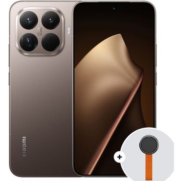 Smartphone Xiaomi 15T Pro, 512GB, 12GB RAM, Dual SIM, 5G, 4-Camere, Mocha Gold + Woven Strap Ring Stand