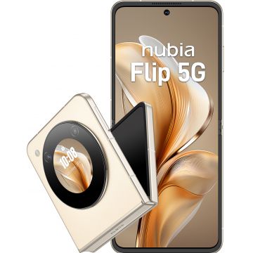 Smartphone ZTE nubia Flip, 512GB, 20GB RAM ( 8GB+ 12GB extensibili), Dual SIM, Tri-Camera, 5G, Sunshine Golden