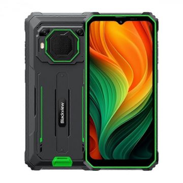 Telefon mobil Blackview BV6200 Plus Verde, 4G, 6.56  HD+IPS, Boxa 3W, 32GB RAM (8GB + 24GB extensibili), 128GB ROM, Android 14,  Unisoc T606, NFC, 11000mAh, 18W, Dual SIM