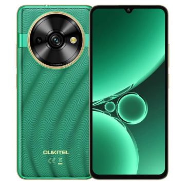 Telefon mobil Oukitel C59 Pro Verde, 4G, 6.88,  ³ HD+ 90Hz, 24GB RAM (8GB+16GB extensibili), 256GB ROM, Camera 13MP+5MP, Android 15, Unisoc T606 Octa-Core, 10000mAh, Dual SIM