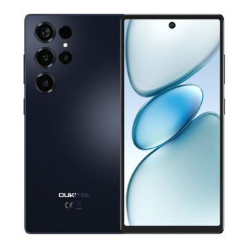 Telefon Mobil Oukitel C66, Negru, 4G LTE, Ecran 6.73   HD+ 120Hz, 24GB RAM (8GB + 16GB extensibili), 512GB ROM, Camera 64MP, Baterie 5000mAh, Android 16, Dual SIM