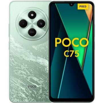 Telefon mobil Xiaomi, Poco C75, 256GB, 8GB RAM 4G, Dual Sim, Green