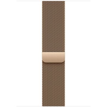 Apple Apple Watch 46mm Loop:  Gold Milanese Loop - M/L