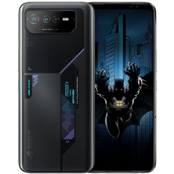 Asus Telefon mobil Asus ROG Phone 6 Batman Edition, 6,78 inchi, 165 Hz, 5G, 12GB RAM, 256GB, Negru