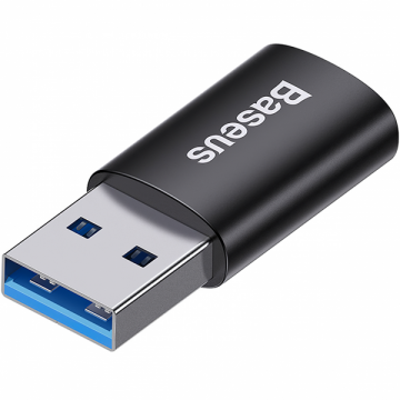BASEUS Adaptor Date si Incarcare USB-C - USB-A Baseus Ingenuity, Negru ZJJQ000101