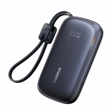 BASEUS Baterie Externa Baseus EnerFill FC21 QPow 3 Ultra, 10000mAh, 22.5W, QC + PD, 1 x USB-A - 1 x USB-C, Neagra
