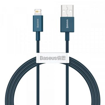 BASEUS Cablu Date si Incarcare USB-A - Lightning Baseus Superior Series, 20W, 1m, Albastru CALYS-A03