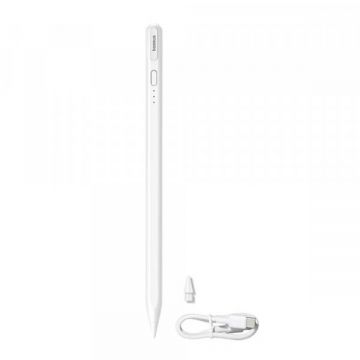 BASEUS Touch Pen Baseus Smooth Writing 3 Series pentru Apple iPad, Versiune Activ, Alb P80080805213-00